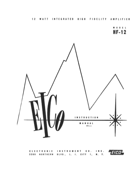 EICO Model HF-12 Instruction Manual