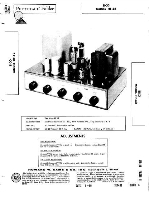 EICO Model HF-52 Insturction Manual