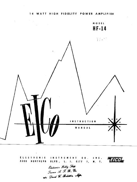 EICO Model HF-14 Instruction Manual