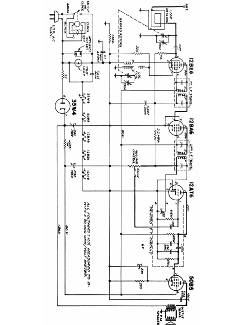 ELECTROHOME Airline EPK104 Radio Schematics