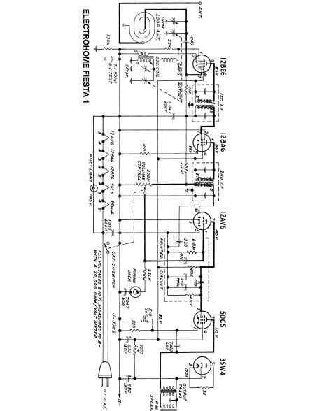 ELECTROHOME Fiesta 1 Schematics