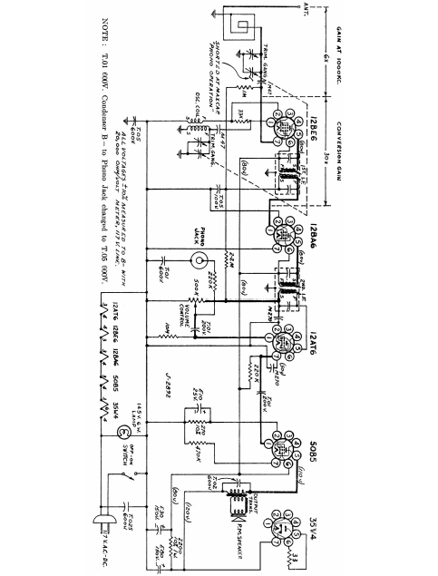 ELECTROHOME Serenader 5105 Schematics