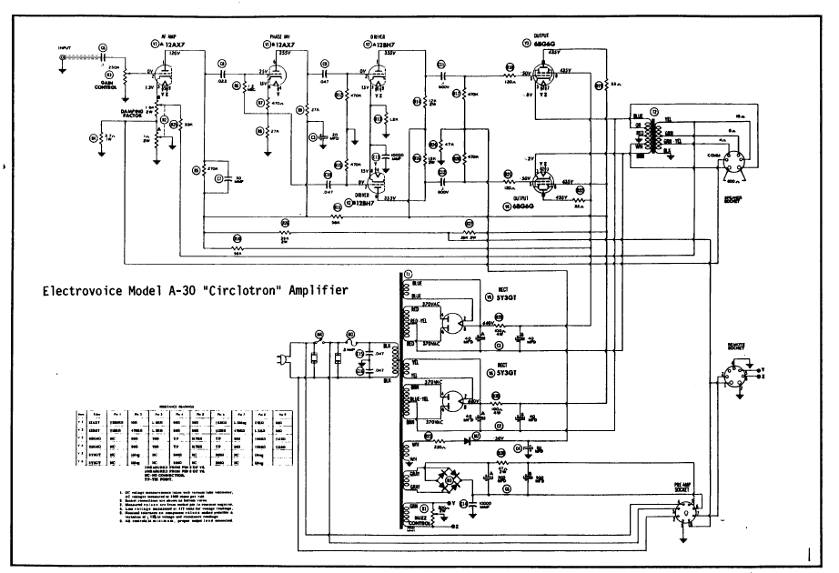 ELECTROVOICE  Model A-30 Circlotron Amplifier Instructions Manual