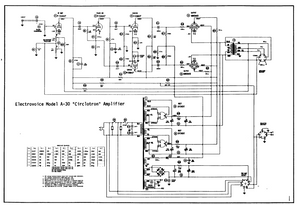 ELECTROVOICE  Model A-30 Circlotron Amplifier Instructions Manual