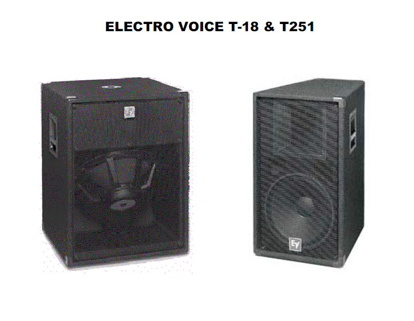 ELETCROVOICE T18 SPEAKERPLANS Manual