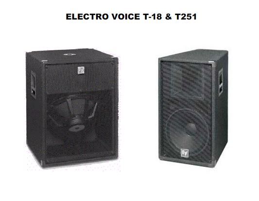 ELETCROVOICE T18 SPEAKERPLANS Manual