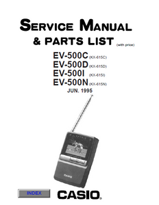 Audio TO Clearcom-EV500CDI casio Service Manual