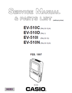 Audio TO Clearcom-EV510C casio Service Manual