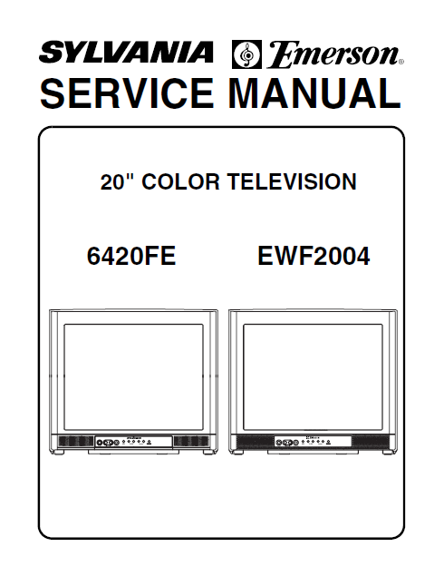Emerson Model EWF-2004 Service Manual