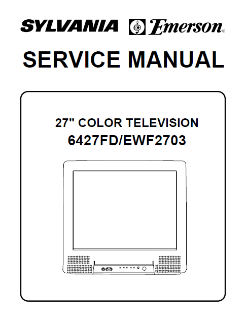 Emerson Model EWF-2703 Service Manual