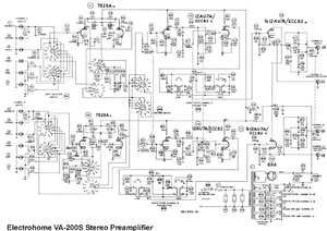 Electrohome VA200S Stereo Amplifier Schematic