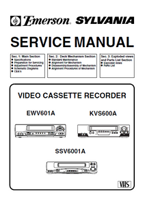 Emerson EWV601a Service Manual
