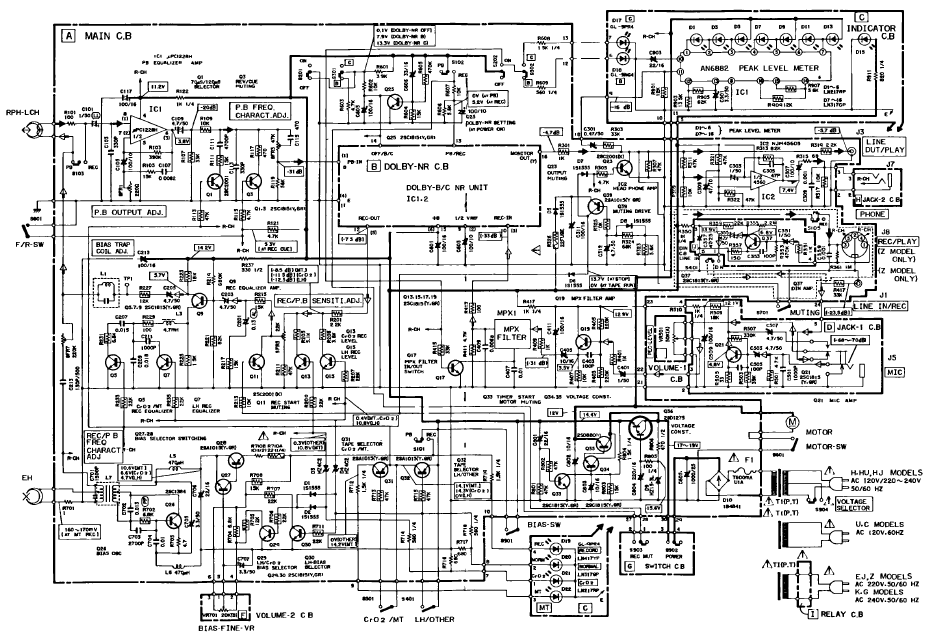 AIWA F-220 Schematics