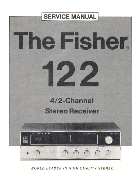 FISHER Model 122 Stereo Receiver Service Manual