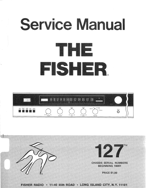 FISHER Model 127 Chassis Radio Service Manual