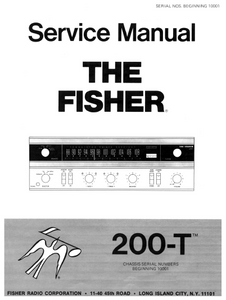 FISHER T-200 Radio Amplifier Service Manual