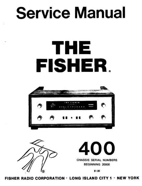 FISHER 400 Radio Amplifier Service Manual