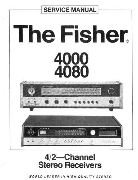 FISHER 4000-4080 Stereo Receivers Service Manual