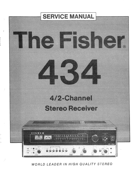 FISHER 434 Stereo Receivers Service Manual