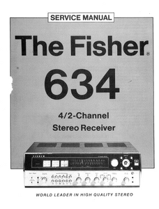 FISHER 634 Stereo Receiver Service Manual