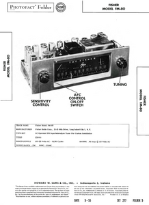 FISHER Model FM-80 Photofact Folder 5 Operation Manual