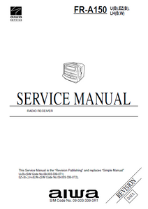 AIWA FR-A150U Revision Radio Receiver Service Manual