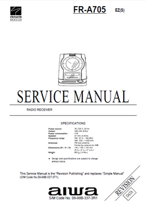 AIWA FR-A705 Revision Radio Receiver Service Manual