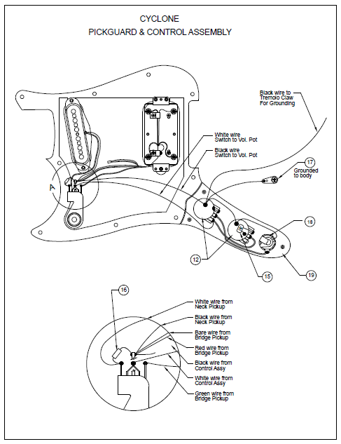 FENDER Cyclone Schematic – Electronic Service Manuals
