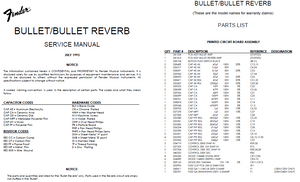 FENDER Bullet Reverb  Schematics