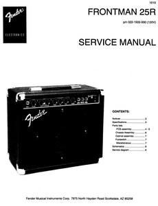 FENDER Frontman 25R Service Manual