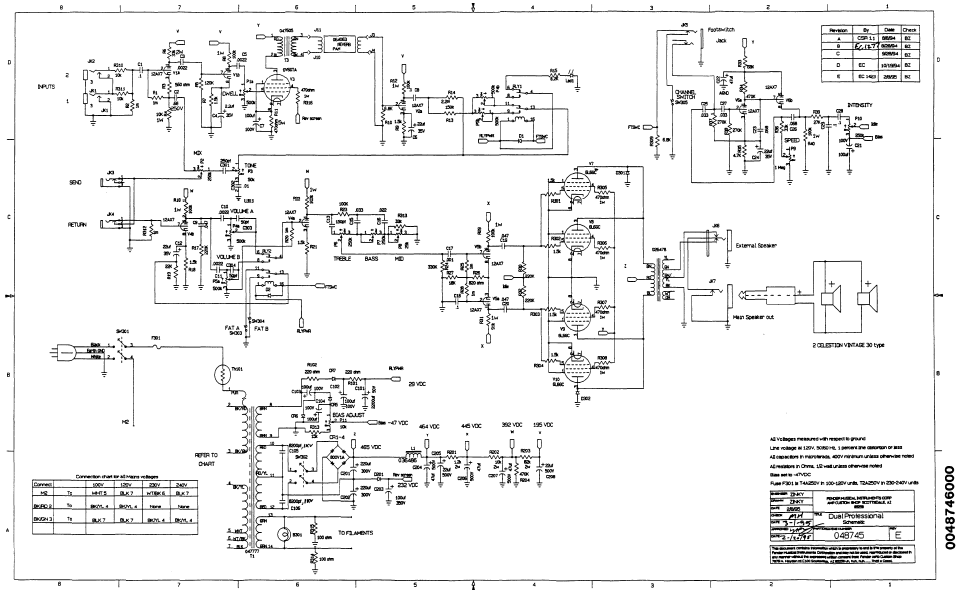 Fender Dual Professional Schematic
