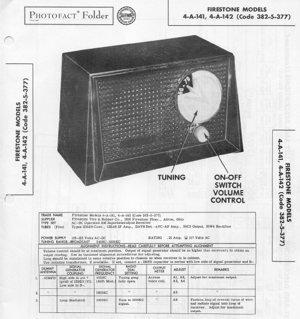 Firestone 4-A-141 Operation Manual