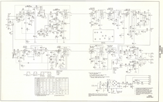 FISHER Model 100-R Schematic