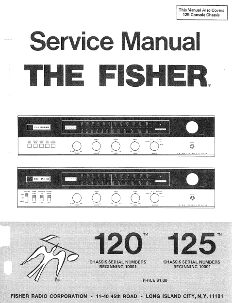 FISHER 120-125 Service Manual
