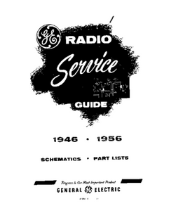 GE Radio Service Guide Model 106 Schematic and Part List