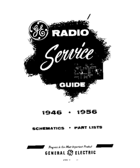 GE Radio Service Guide Model 113 Schematic and Part List