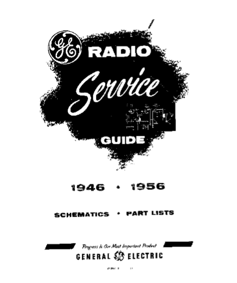 GE Radio Service Guide Model 111-119W Schematic and Part List