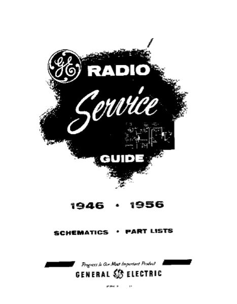 GE Radio Service Guide Model 135-136 Schematic and Part List