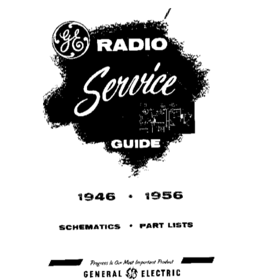 GE Radio Service Guide Model 60-62 Schematic and Part List