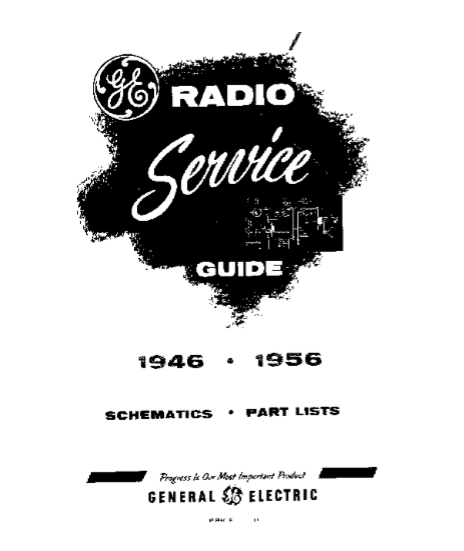GE Radio Service Guide Model 66-67 Schematic and Part List