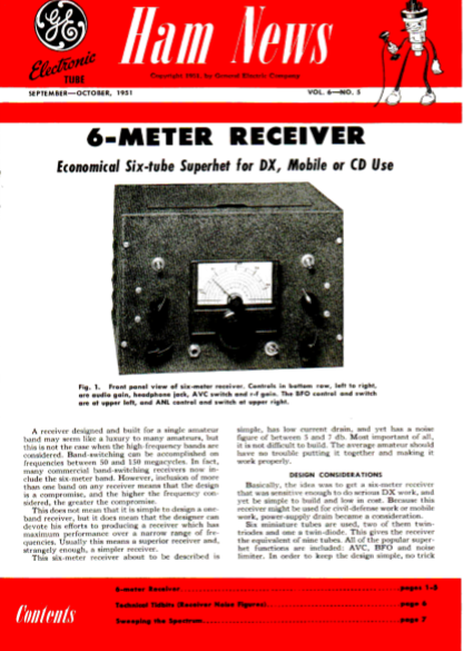 GE 6-Meter Receiver Service Manual