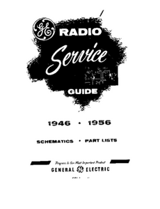 GE Radio Service Guide Model 502 Schematic and Part List