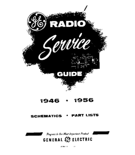 GE Radio Service Guide Model 510-511 Schematic and Part List