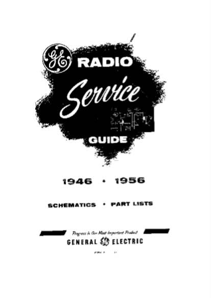 GE Radio Service Guide Model 660-661 Schematic and Part List