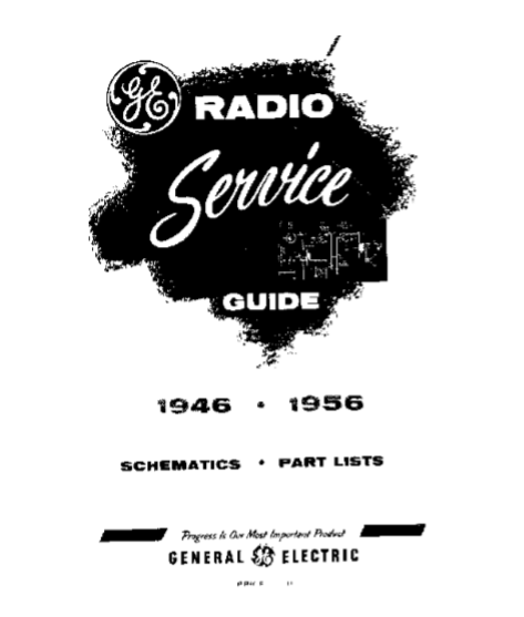 GE Radio Service Guide Model 254 Schematic and Part List