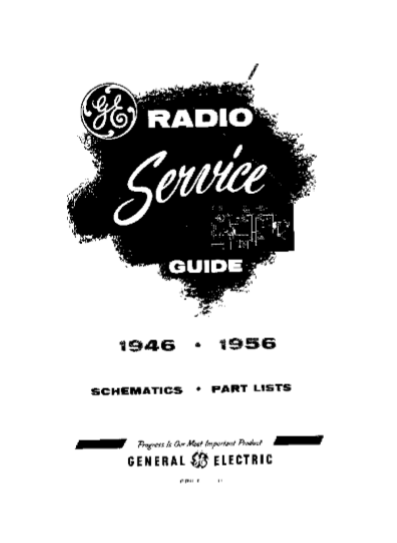 GE Radio Service Guide Model 440 Schematic and Part List