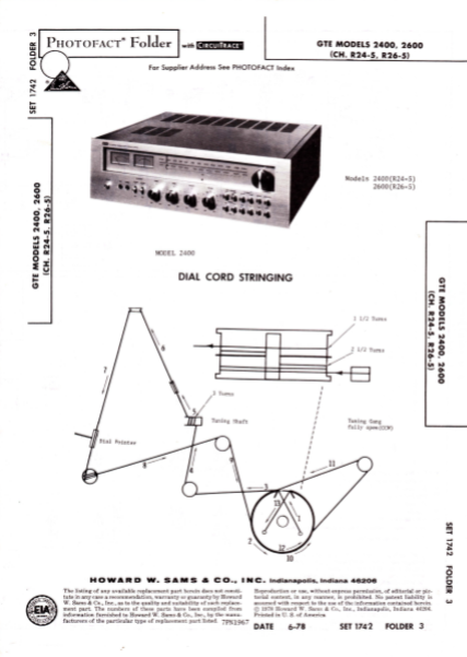 GTE Models 2400-2600 Operation Manual
