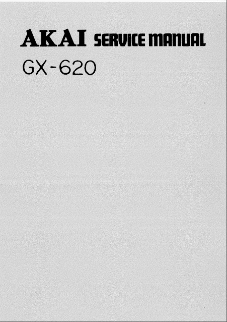 AKAI GX-620 Schematics