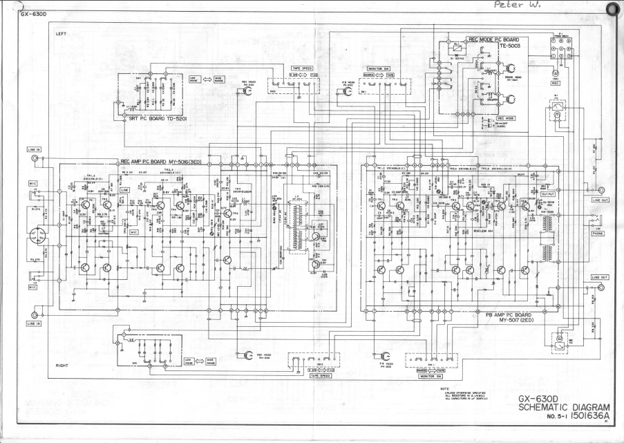 AKAI GX-630D Schematics