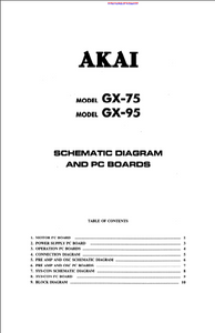 AKAI GX 75-95 PC Boards Schematics